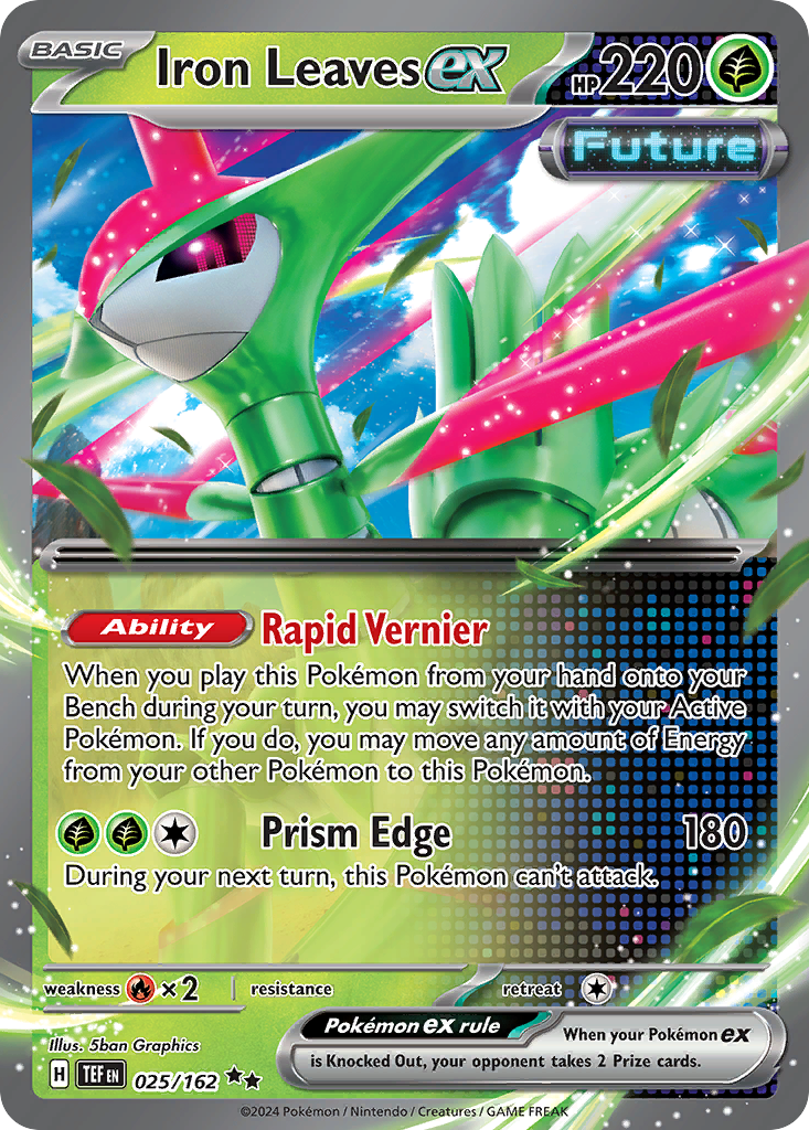 Iron Leaves ex - Temporal Forces - #25 - Pokemon TCG card