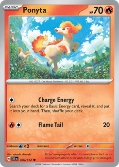 Ponyta - Temporal Forces - #26 - Pokemon TCG card