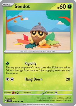 Seedot - Temporal Forces - #3 - Pokemon TCG card