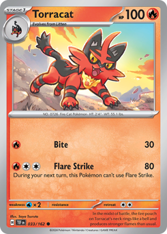 Torracat #33 Torracat - Temporal Forces - #33 - Pokemon TCG card