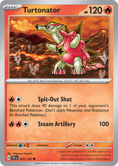 Turtonator - Temporal Forces - #35 - Pokemon TCG card
