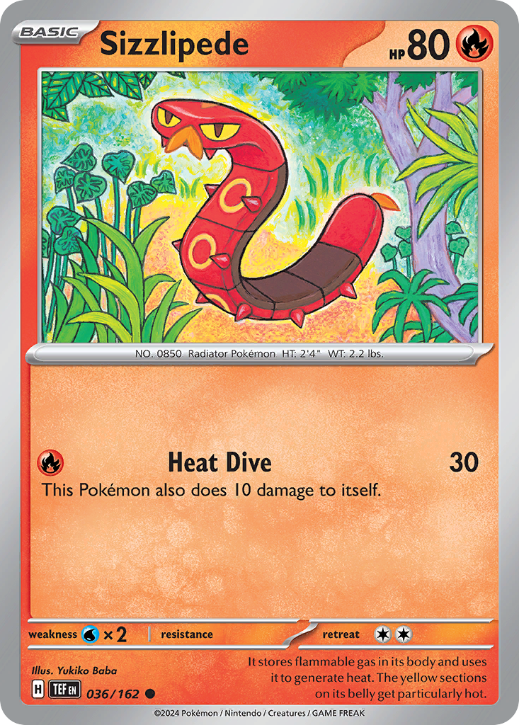 Sizzlipede - Temporal Forces - #36 - Pokemon TCG card
