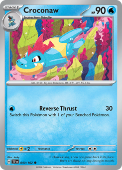 Croconaw #40 Croconaw - Temporal Forces - #40 - Pokemon TCG card