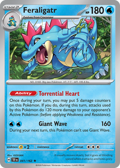 Feraligatr #41 Feraligatr - Temporal Forces - #41 - Pokemon TCG card