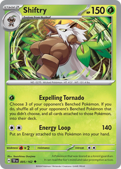 Shiftry - Temporal Forces - #5 - Pokemon TCG card