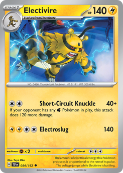 Electivire #54 Electivire - Temporal Forces - #54 - Pokemon TCG card
