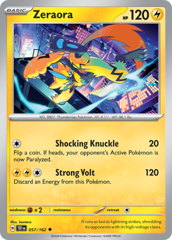Zeraora #57 Zeraora - Temporal Forces - #57 - Pokemon TCG card