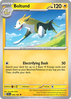 Boltund #59 Boltund - Temporal Forces - #59 - Pokemon TCG card