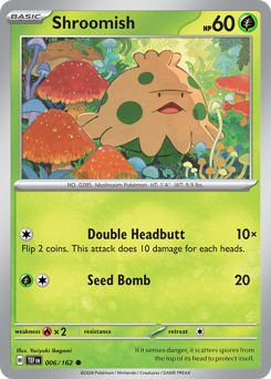 Shroomish #6 Shroomish - Temporal Forces - #6 - Pokemon TCG card