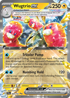 Wugtrio ex #60 Wugtrio ex - Temporal Forces - #60 - Pokemon TCG card
