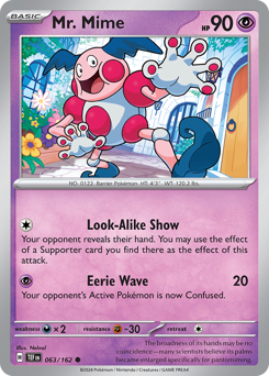Mr. Mime - Temporal Forces - #63 - Pokemon TCG card