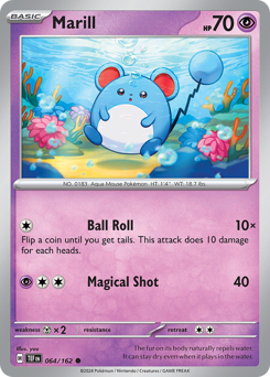 Marill #64 Marill - Temporal Forces - #64 - Pokemon TCG card
