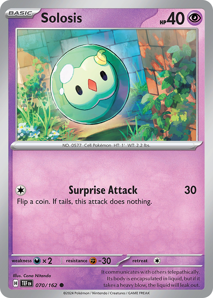 Solosis - Temporal Forces - #70 - Pokemon TCG card