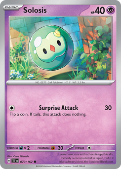 Solosis - Temporal Forces - #70 - Pokemon TCG card