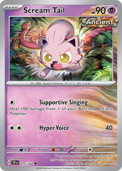 Scream Tail #77 Scream Tail - Temporal Forces - #77 - Pokemon TCG card