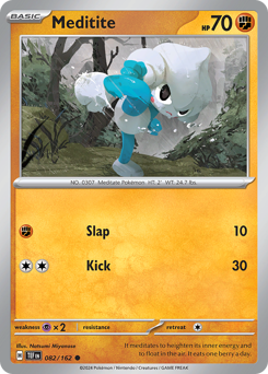Meditite - Temporal Forces - #82 - Pokemon TCG card