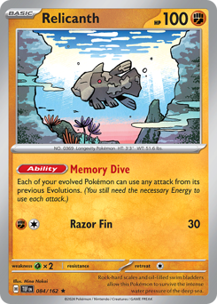 Relicanth #84 Relicanth - Temporal Forces - #84 - Pokemon TCG card