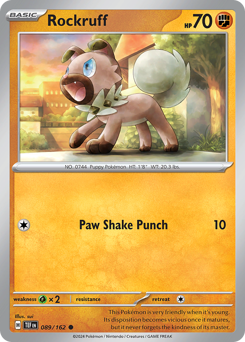Rockruff - Temporal Forces - #89 - Pokemon TCG card