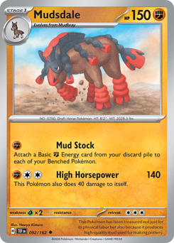 Mudsdale - Temporal Forces - #92 - Pokemon TCG card