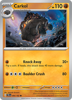 Carkol #94 Carkol - Temporal Forces - #94 - Pokemon TCG card