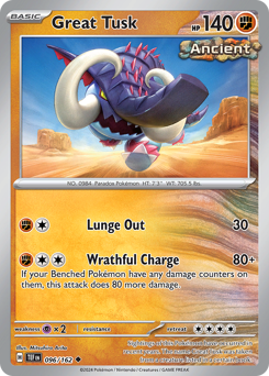 Great Tusk #96 Great Tusk - Temporal Forces - #96 - Pokemon TCG card