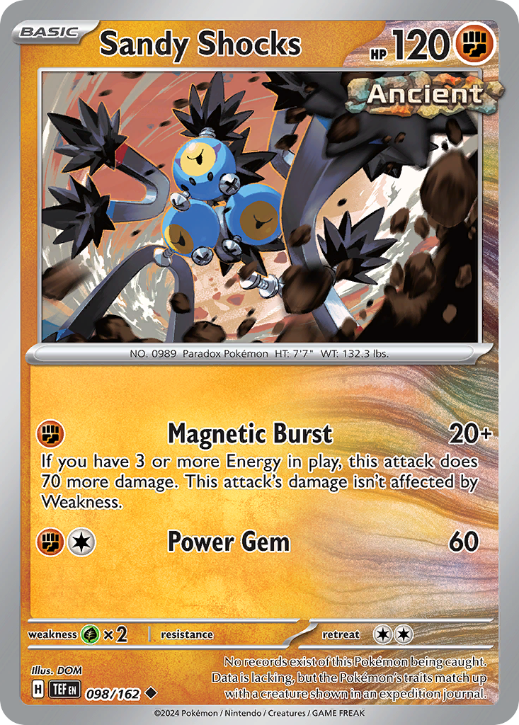 Sandy Shocks - Temporal Forces - #98 - Pokemon TCG card