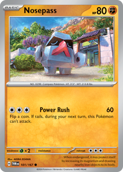 Nosepass #101 Nosepass - Twilight Masquerade - #101 - Pokemon TCG card