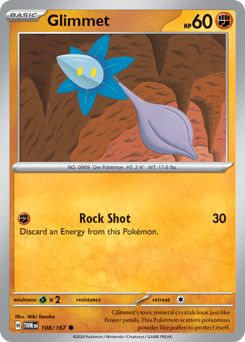 Glimmet #108 Glimmet - Twilight Masquerade - #108 - Pokemon TCG card