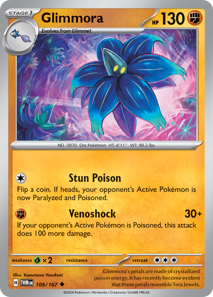 Glimmora - Twilight Masquerade - #109 - Pokemon TCG card