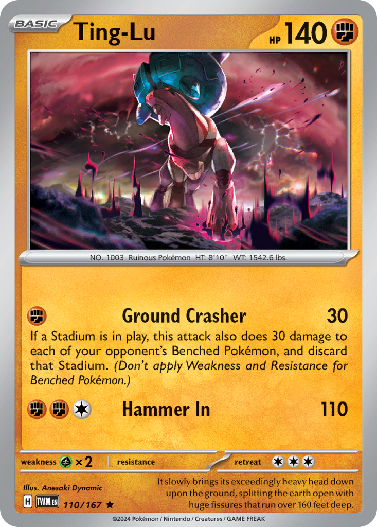 Ting-Lu - Twilight Masquerade - #110 - Pokemon TCG card