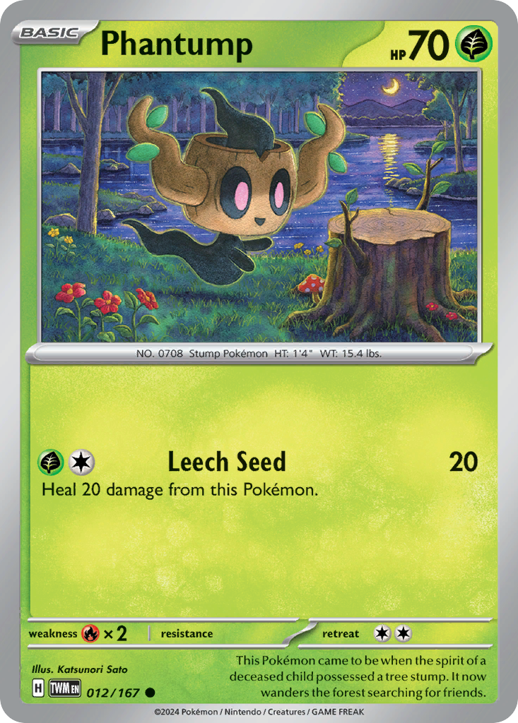 Phantump - Twilight Masquerade - #12 - Pokemon TCG card