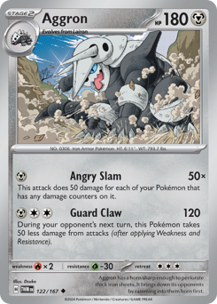 Aggron #122 Aggron - Twilight Masquerade - #122 - Pokemon TCG card