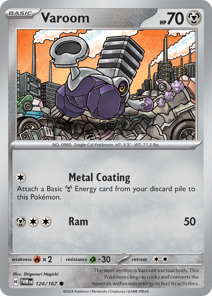 Varoom - Twilight Masquerade - #124 - Pokemon TCG card