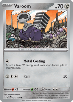 Varoom - Twilight Masquerade - #124 - Pokemon TCG card