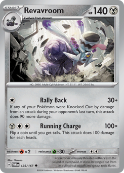 Revavroom #125 Revavroom - Twilight Masquerade - #125 - Pokemon TCG card