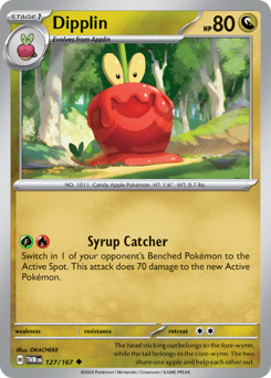 Dipplin #127 Dipplin - Twilight Masquerade - #127 - Pokemon TCG card
