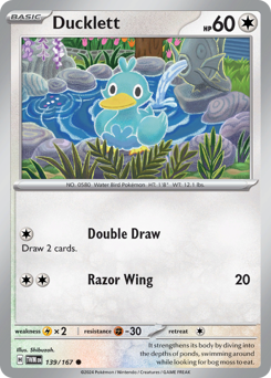 Ducklett - Twilight Masquerade - #139 - Pokemon TCG card