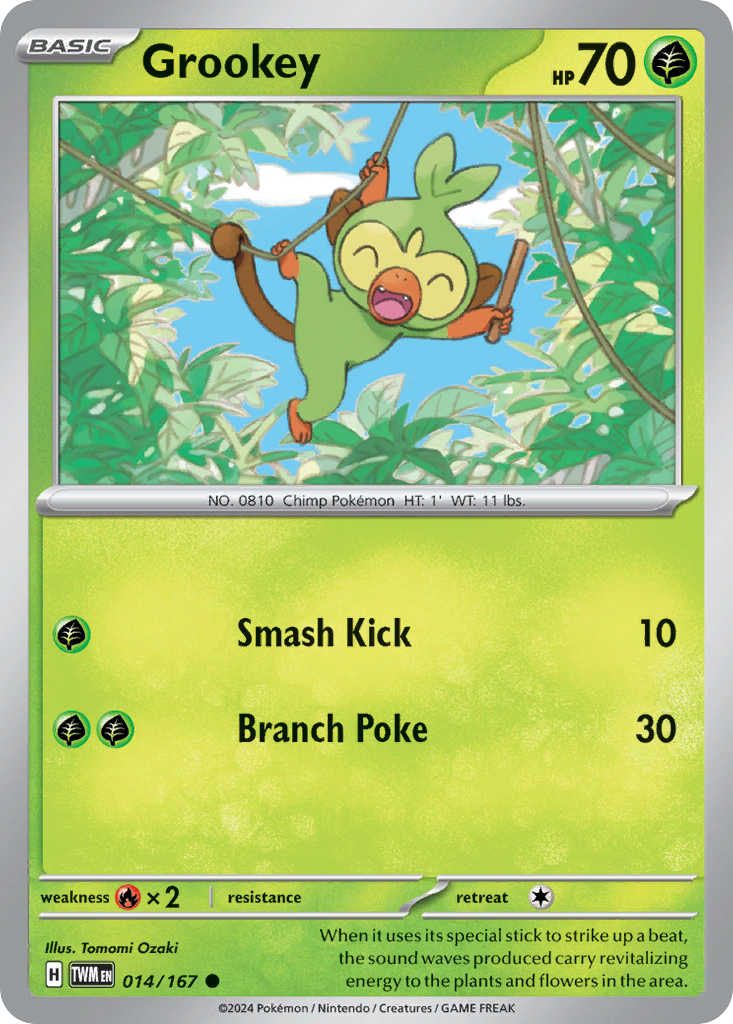 Grookey - Twilight Masquerade - #14 - Pokemon TCG card