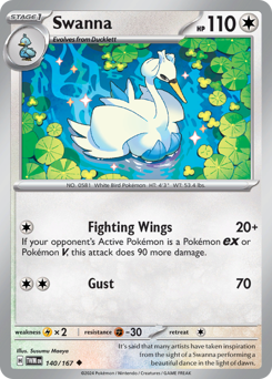 Swanna - Twilight Masquerade - #140 - Pokemon TCG card