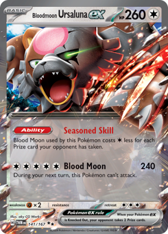 Bloodmoon Ursaluna ex #141 Bloodmoon Ursaluna ex - Twilight Masquerade - #141 - Pokemon TCG card