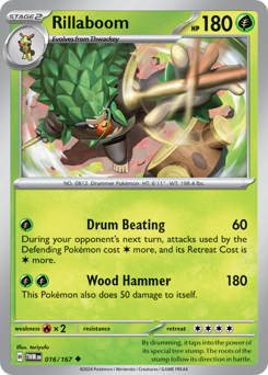 Rillaboom - Twilight Masquerade - #16 - Pokemon TCG card