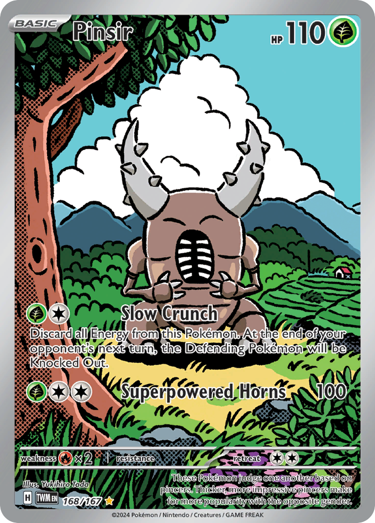 Pinsir - Twilight Masquerade - #168 - Pokemon TCG card