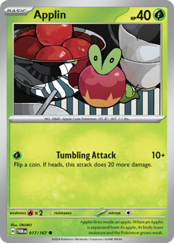 Applin - Twilight Masquerade - #17 - Pokemon TCG card