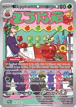 Dipplin #170 Dipplin - Twilight Masquerade - #170 - Pokemon TCG card
