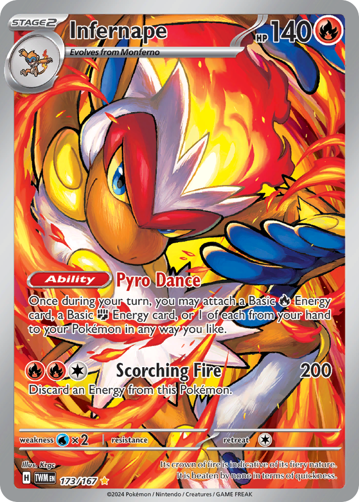 Infernape - Twilight Masquerade - #173 - Pokemon TCG card