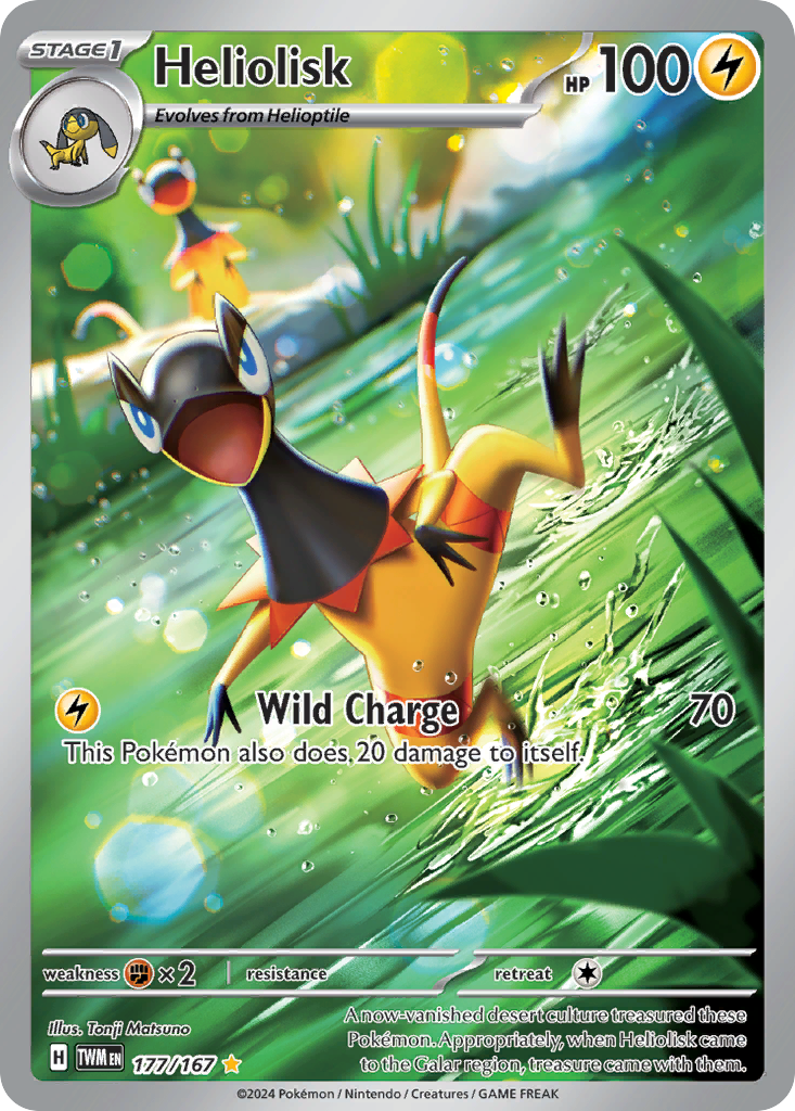 Heliolisk - Twilight Masquerade - #177 - Pokemon TCG card