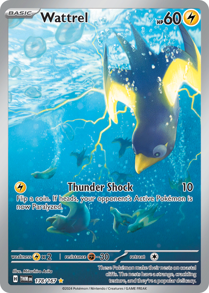 Wattrel - Twilight Masquerade - #178 - Pokemon TCG card
