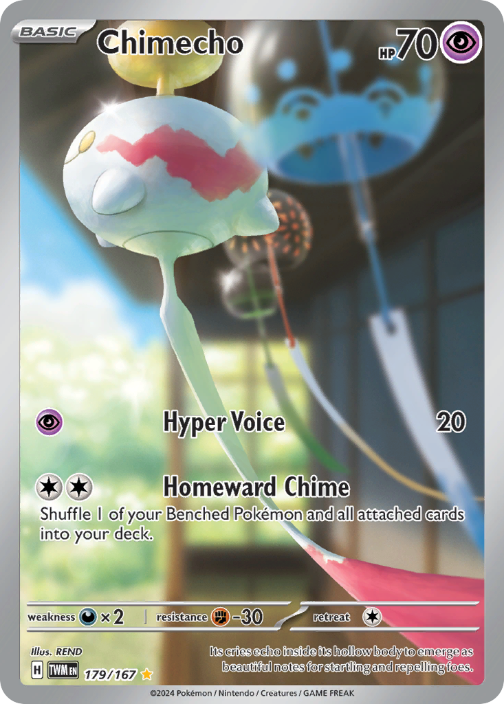 Chimecho - Twilight Masquerade - #179 - Pokemon TCG card