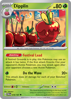 Dipplin #18 Dipplin - Twilight Masquerade - #18 - Pokemon TCG card