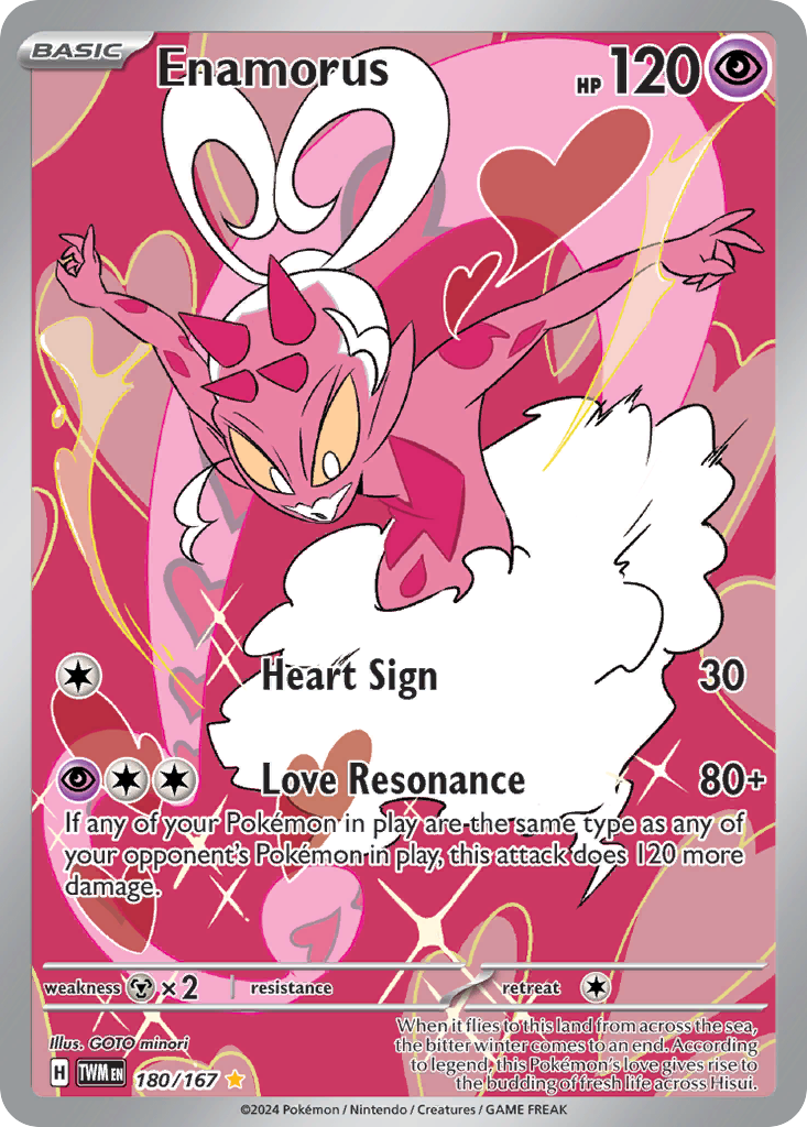 Enamorus - Twilight Masquerade - #180 - Pokemon TCG card